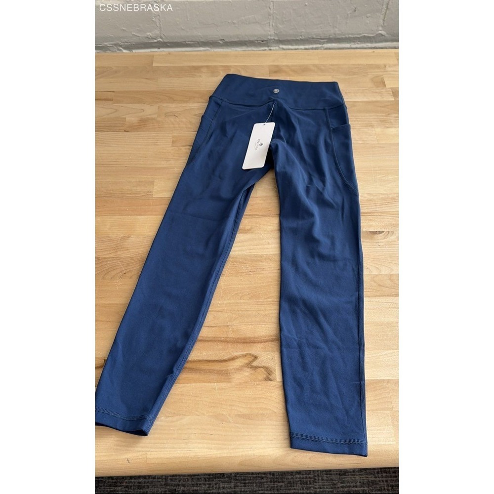 CRZ YOGA‎ Blue Butterluxe Girls Sports Leggings - Size L